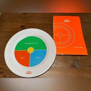 NWOT Real Appeal Portion Control Plate. 10” Melamine